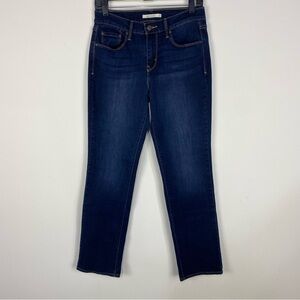 Levi's dark wash 505 straight leg denim jeans